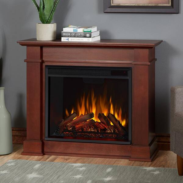 Real Flame Devin 36 in. Electric Fireplace in Dark Espresso