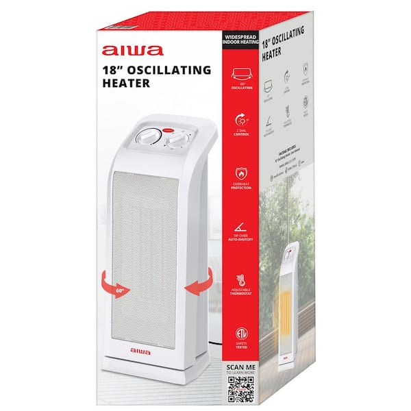 AIWA 19.48 in. 1500-Watt Ceramic Electric Space Indoor Tower