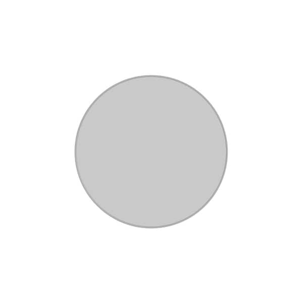 Glass Warehouse Leia 24 in. W x 24 in. H Framed Round Bathroom Vanity Mirror in Brushed Nickel