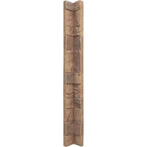 3 in. x 3 in. Fall Bank Composite Universal Inside Corner for StoneWall Faux Stone Siding Panels