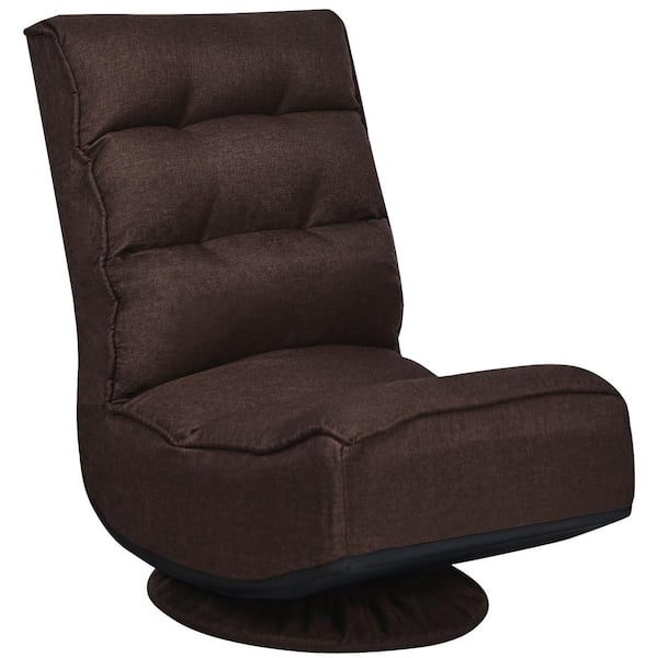 Oversized Swivel Gaming Floor Chair w/ Armrest, Adjustable