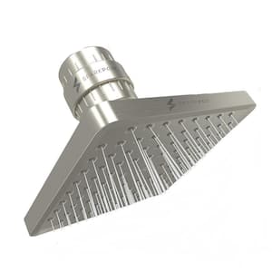 8 in. Square 23-Stage Shower Filter Head with Water Filter Cartridge Reduces Chlorine High Pressure in Brushed Nickel