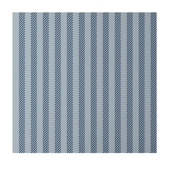 The Company Store Stripes Blue Peel and Stick Wallpaper Panel (covers 26 sq. ft)