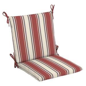 Round Outdoor Seat Cushion Watermelon Stripe 18 in 2-Pack 