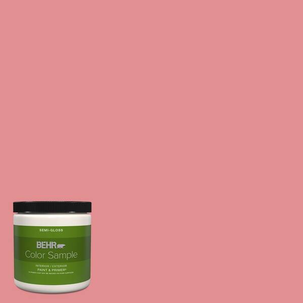 BEHR PREMIUM PLUS 8 oz. 140D4 Fresh Pink SemiGloss Interior/Exterior
