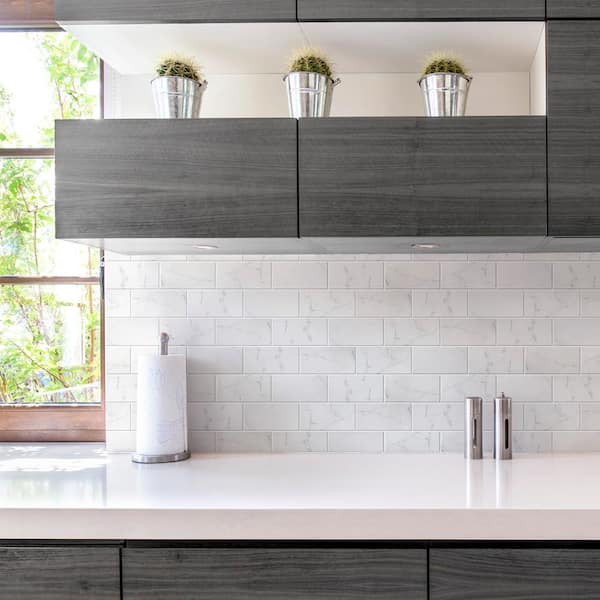 Classico Carrara Matte 3 in. x 6 in. Ceramic Wall Tile (5.72 sq. ft./Case)