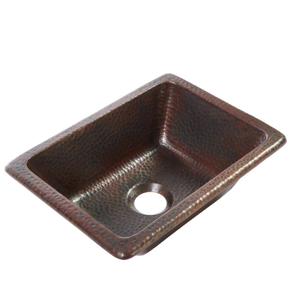 Hawking 12" Aged Copper Dual Flex Undermount Bathroom Sink
