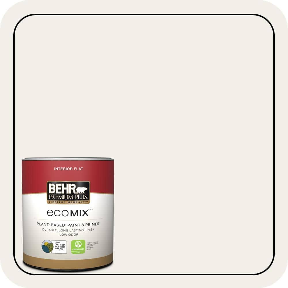 1 qt. #T11-13 Fuji Snow Flat EcoMix Plant-Based Interior Paint & Primer price history on PriceWatchPro
