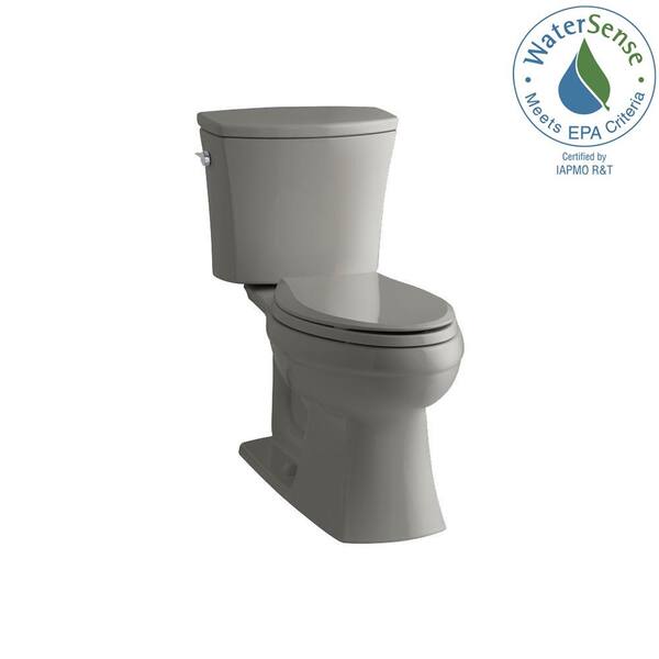 KOHLER Kelston Comfort Height 2-piece 1.28 GPF Elongated Toilet with AquaPiston Flushing Technology in Cashmere-DISCONTINUED