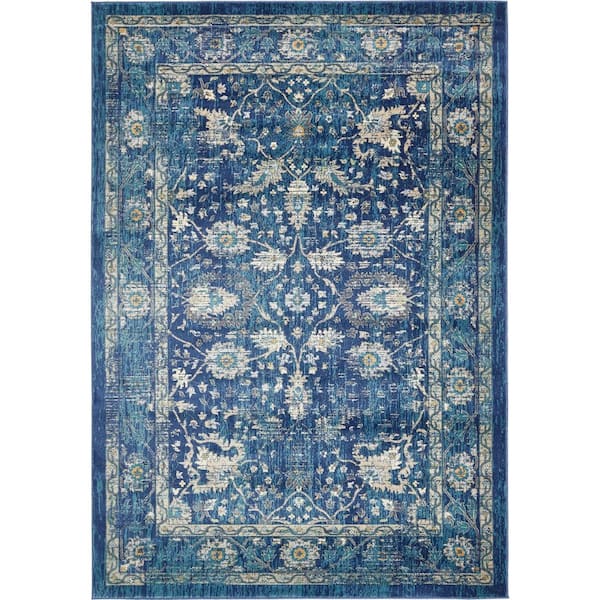 Unique Loom Oslo Osterbro Navy Blue 7' 0 x 10' 0 Area Rug