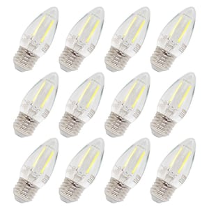 Candle Candelabra 35-Watt Equivalent B11 E26 Dimmable LED Light Bulbs 2700K 24-Pack