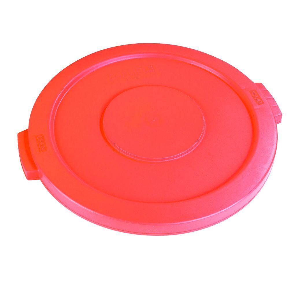 Carlisle Bronco 44 Gal. Orange Round Trash Can Lid (3-Pack)-34104524 ...