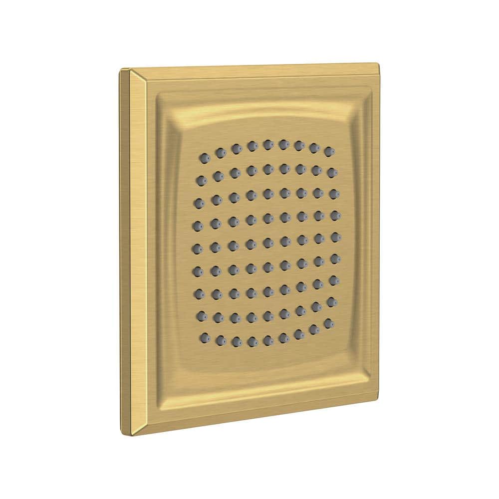 Brushed Gold Square Wall Mounted Rain Shower Head