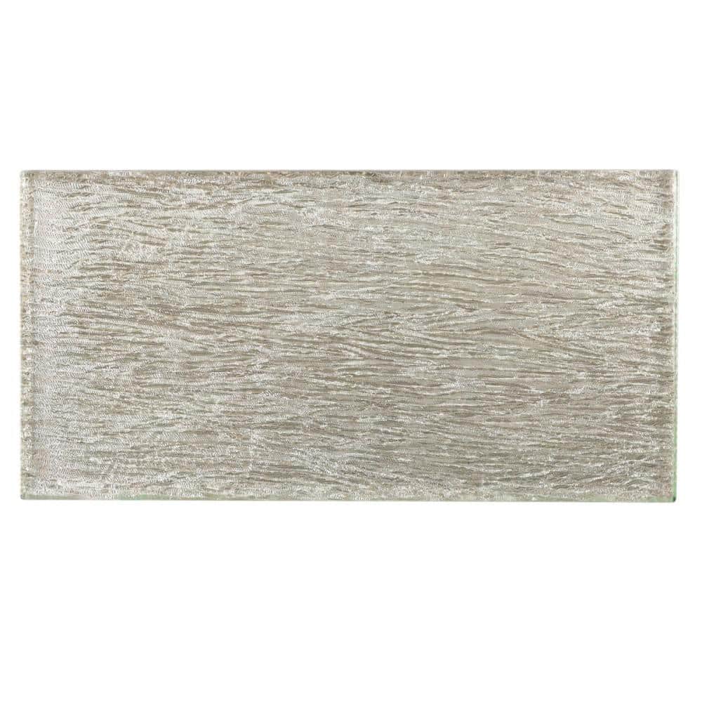Demure Gold 4.37 in. x 0.31 in. Polished Glass Wall Tile Sample price history on PriceWatchPro