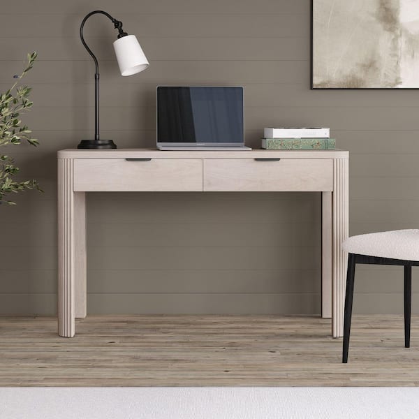 Lonsdale 47.5 in. Alder White Writing Desk