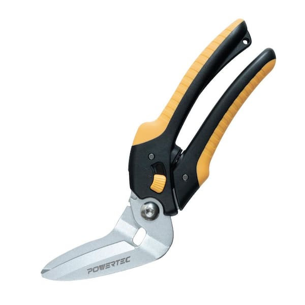 8-1/2 in. Heavy Duty Scissors, Curved Serrated Blade Multipurpose Cutter with Wire Cutting Notch (1mm)