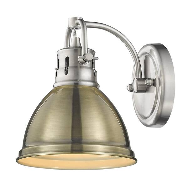 Golden Lighting - Duncan 4.875 in. 1-Light Pewter Vanity Light