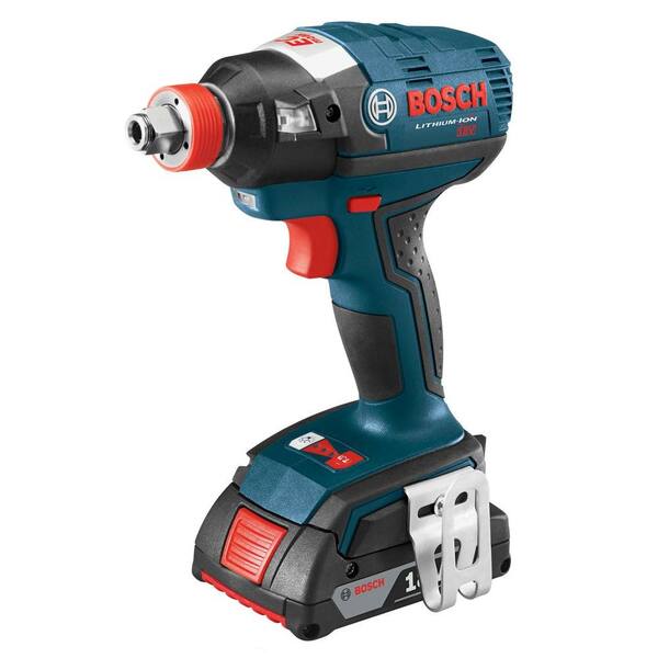 Bosch 18 Volt Lithium-Ion Cordless EC Brushless 1/4 in. Cordless Hex and 1/2 in. Square Drive Socket-Ready Impact Driver Kit
