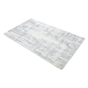 Hagues Contemporary Abstract Cream 10 ft. x 14 ft. Hand Loomed Area Rug