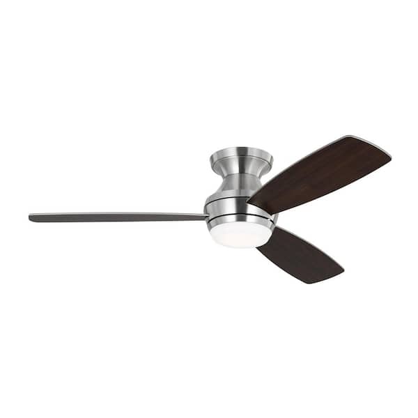 Monte Carlo Ikon 52 in. Integrated LED Indoor Brushed Steel Ceiling Fan