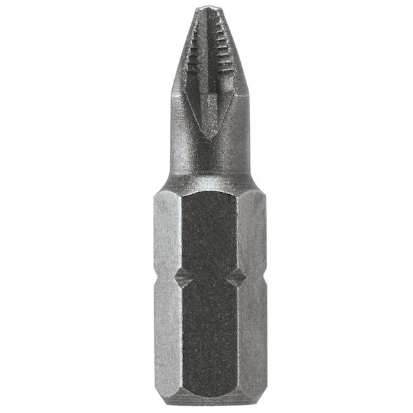 Unbranded PH2 Ribbed Extra Hard, 1 in. Length Number 2 Phillips Head Insert Bit