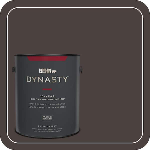 BEHR DYNASTY 1 gal. #PPU5-20 Sweet Molasses Flat Exterior Stain-Blocking Paint & Primer
