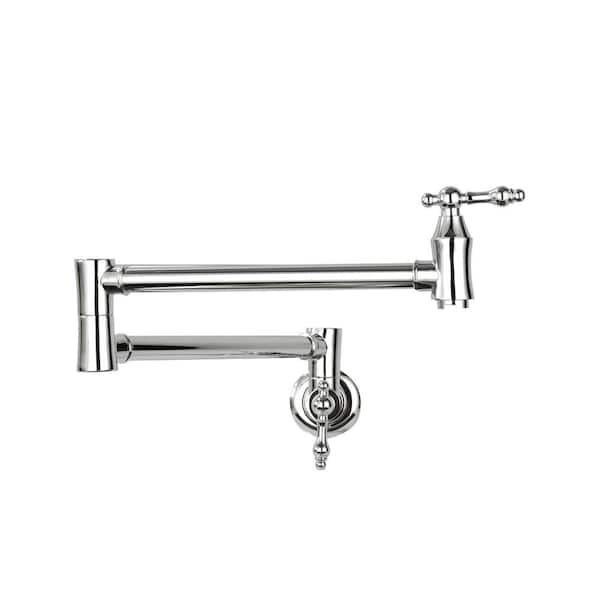 Fapully Wall Mounted Pot Filler Faucet in Chrome FA1013CZD The Home