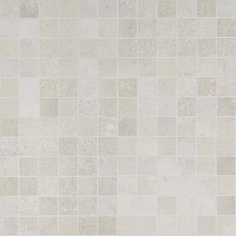 Hudson Silver 2" x 2" Porcelain Mosaic Sheet Tile