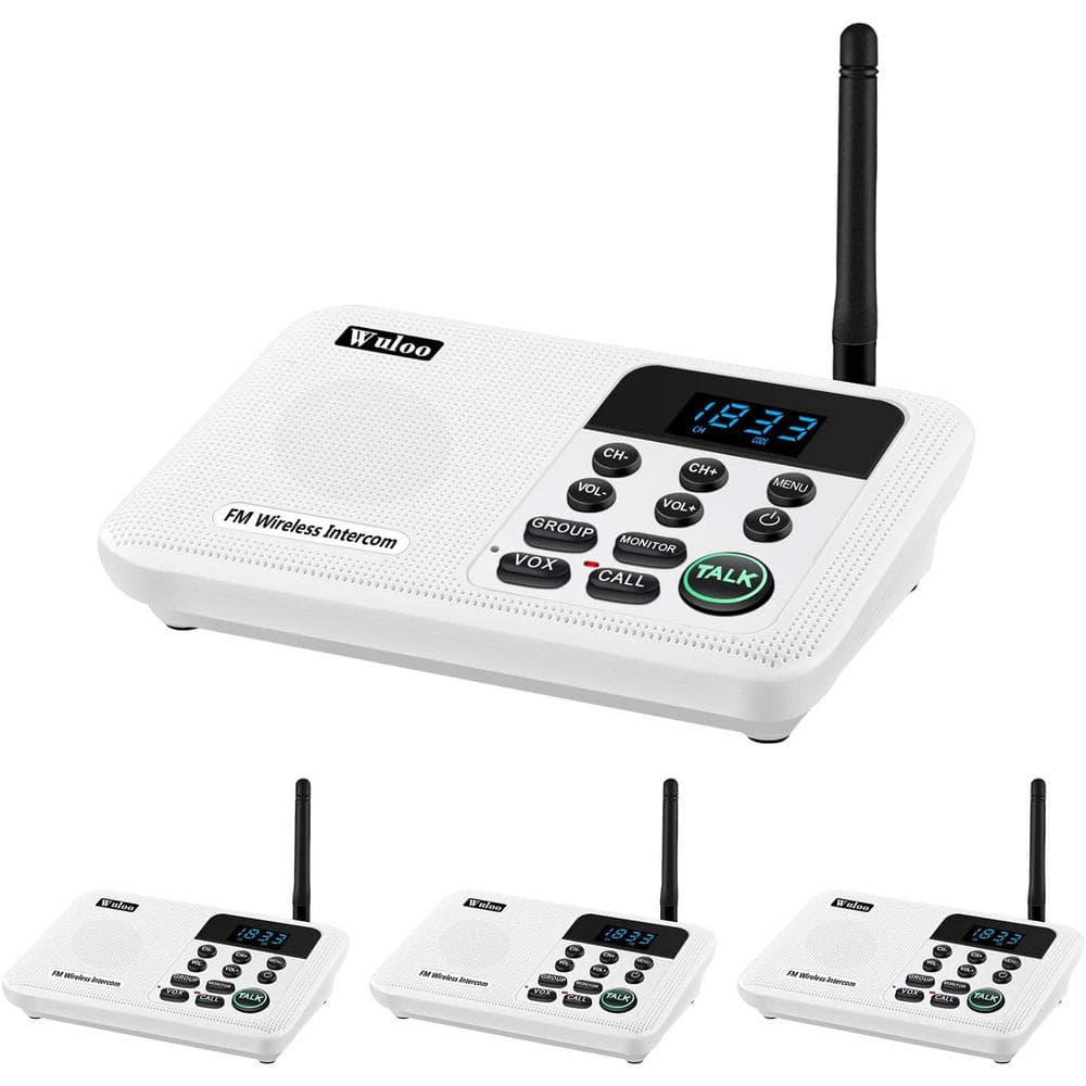 Wireless Home Intercom for House with 1-Mile Range 22-Channel 100-Digital C