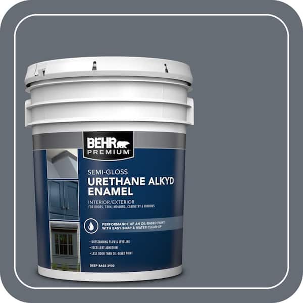 5 gal. #PPU26-22 Summer Storm Urethane Alkyd Semi-Gloss Enamel Interior/Exterior Paint