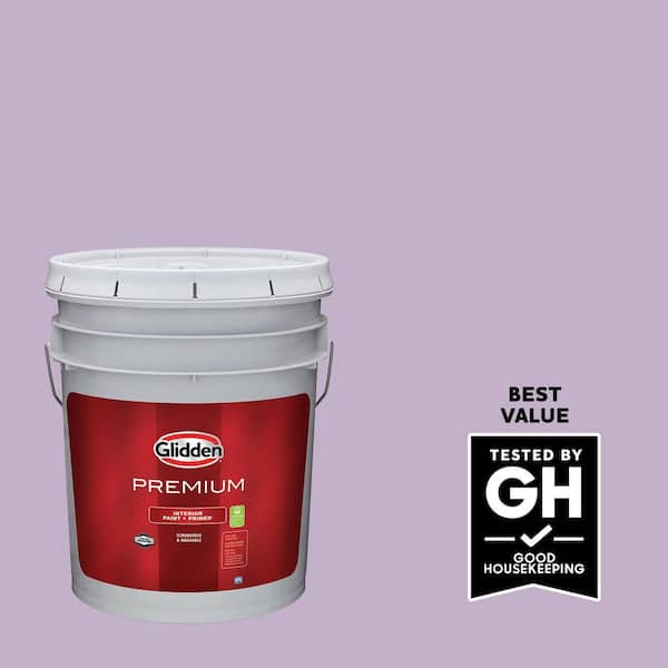 Glidden Premium 5 gal. PPG1176-4 Purple Essence Eggshell Interior Paint