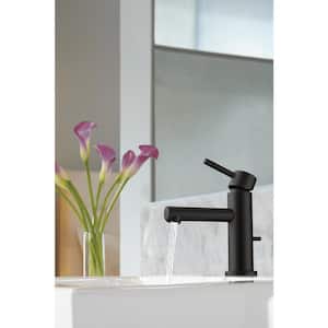 Align Single Hole Single-Handle Bathroom Faucet in Matte Black