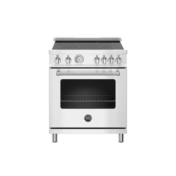 Bertazzoni 30 in. 4.7 cu. ft. Electric Range with 4 Heating Zones and in. Stainless Steel