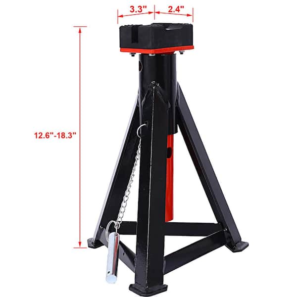 3-Ton Jack Stand with Pair of Axle Stands