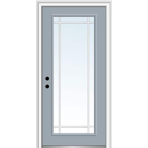 MMI Door 36 in. x 80 in. Prairie Internal Muntins Right-Hand Inswing ...