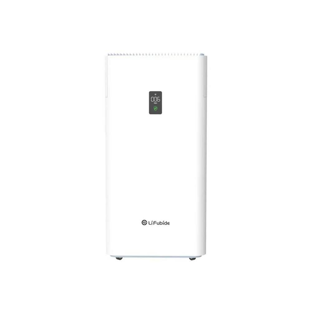 4555 sq. ft. HEPA - True Whole House Air Purifier in White with ...