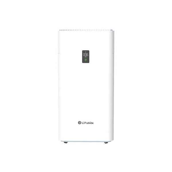 4555 sq. ft. HEPA - True Whole House Air Purifier in White with ...