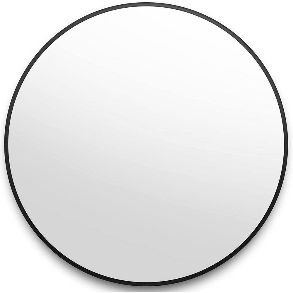 30 in. W x 30 in. H Round Metal Framed Wall Mount Modern Decorative