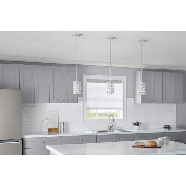 4 in. Small Crystal Clear Acrylic Cylinder Pendant Lamp Shade with 2-1/4 in. Fitter