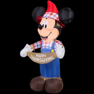 3.5 ft. H Inflatable Mickey as Scarecrow