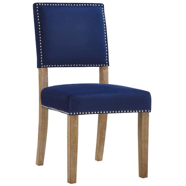 MODWAY Oblige Navy Wood Dining Chair