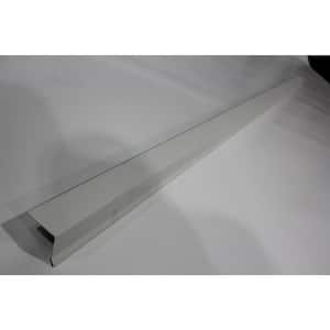 Dec-Clad PVC Galvanized Drip CoolStep White 2 in. x 1.5 in. x 1/2 in. x 1/2 in. x 8 Ft.