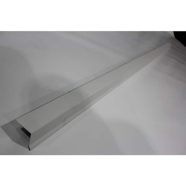 Dec-Tec Dec-Clad PVC Galvanized Drip CoolStep White 2 in. x 1.5 in. x 1/2 in. x 1/2 in. x 8 Ft.