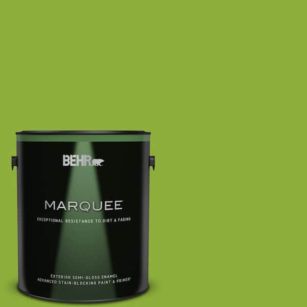 BEHR MARQUEE 1 gal. #420B-6 New Green Semi-Gloss Enamel Exterior Paint & Primer