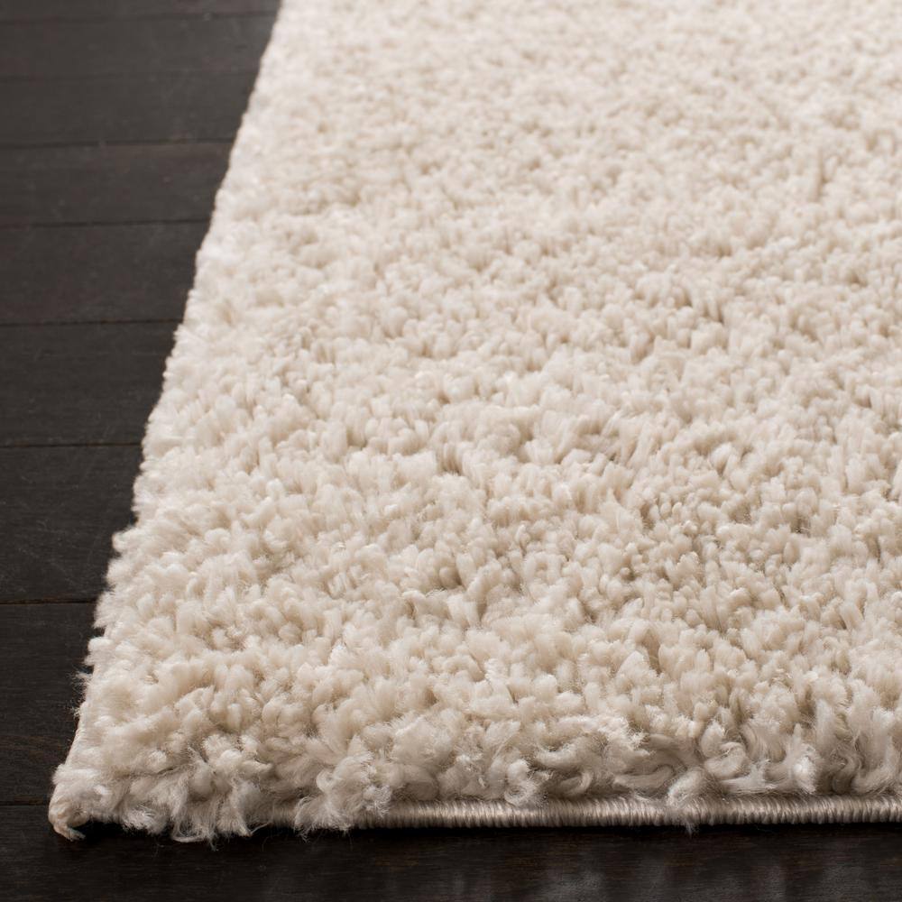 August Shag 900 AUG900 Power Loomed Indoor Area Rug - Beige - 5'3"x5'3" - Safavieh