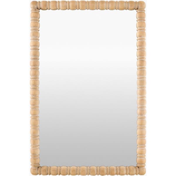 Galey Alix Karling Blair Traditional Accent Mirror, 37 in. H x 24 in. W x 2 in. D, Brown