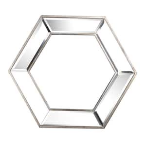 20.7 in. W x 17.9 in. H Framed Silver Mirror