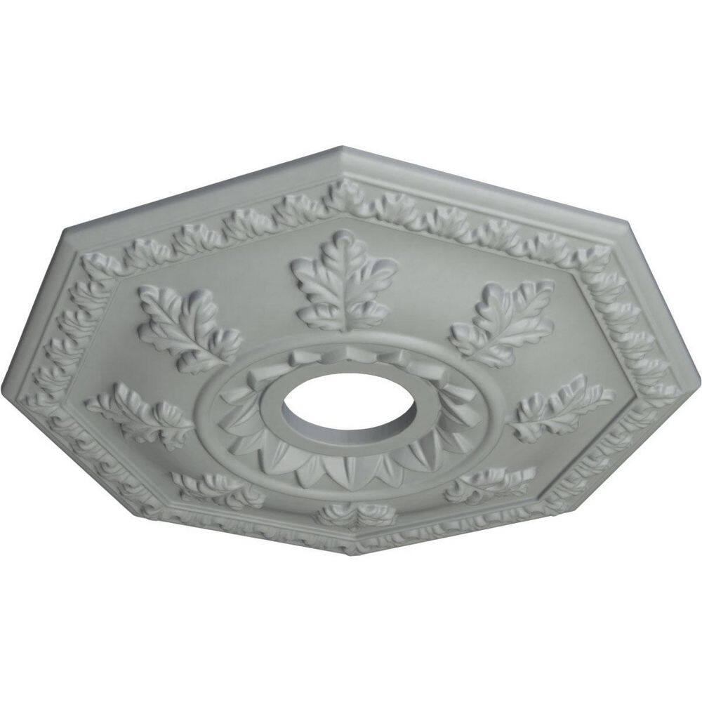 Primed Gray Polyurethane Nottingham Ceiling Medallion, 18 inches