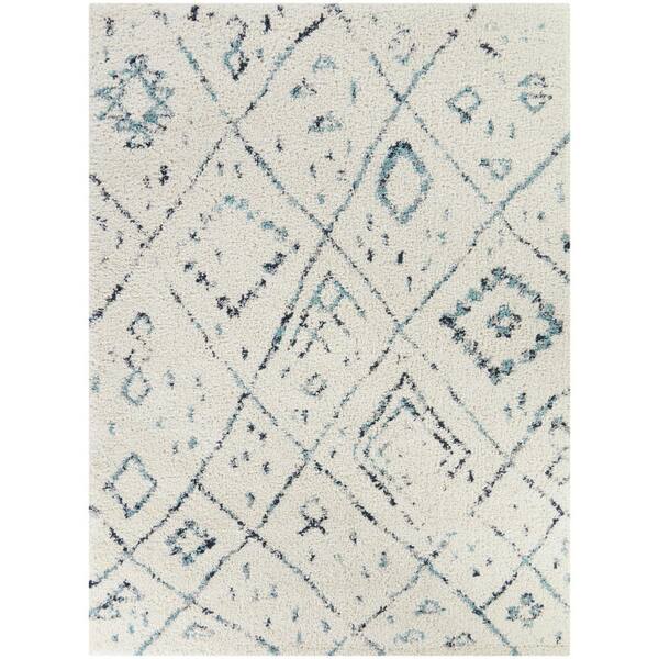 BALTA Simeon Blue 7 ft. 10 in. x 10 ft. Tribal Area Rug 3098679 The