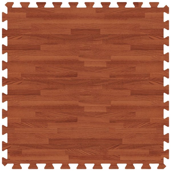 Groovy Mats Red Oak 24 in. x 24 in. Comfortable Wood Grain Mat (100 sq.ft. / Case)